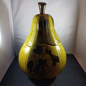 Vintage 1964 Los Angeles Potteries Pear-Shaped Large Cookie Jar